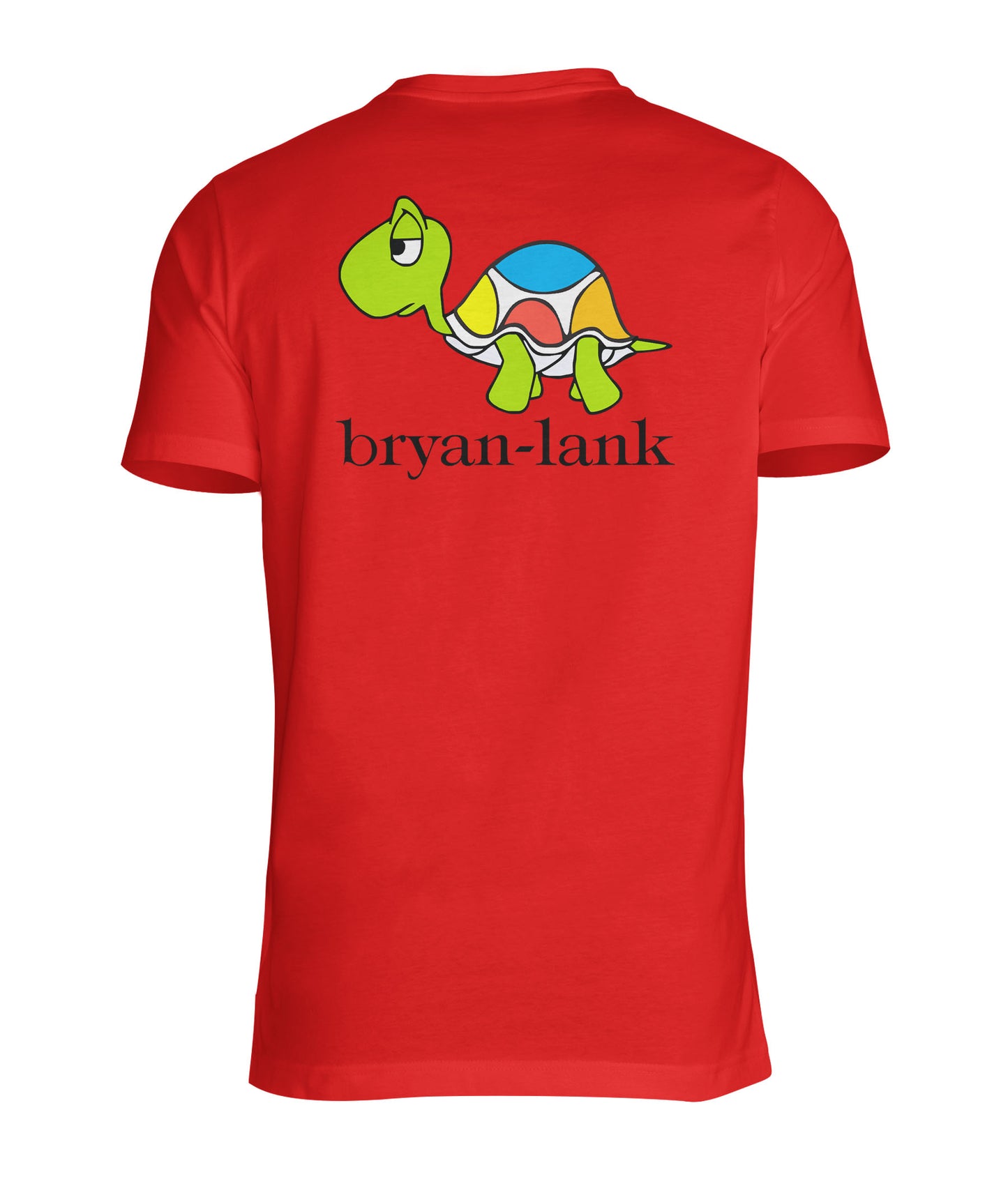 BRYAN LANK®️ PREMIUM RED T-SHIRT FULL COLOR TURTLE